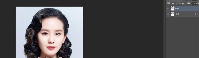 素描画人物,PS软件将美女头像照片转成逼真素描画