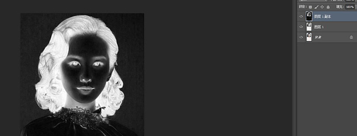 素描画人物,PS软件将美女头像照片转成逼真素描画