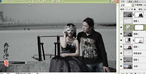 人物调色,PS调色制作灰色艺术照片效果的户外人物照片