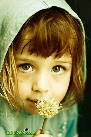 梦幻效果,Photoshop调色做出梦幻效果的小女孩照片