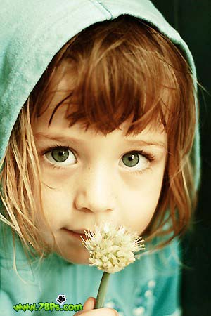 梦幻效果,Photoshop调色做出梦幻效果的小女孩照片