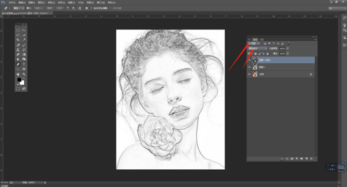 素描效果,使用PS把普通照片变成素描效果的教程