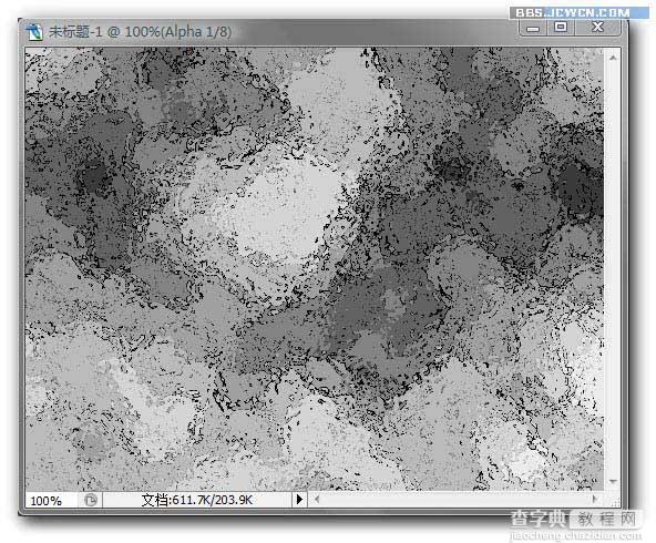 使用Photoshop滤镜制作残破的边框效果的图片处理教程