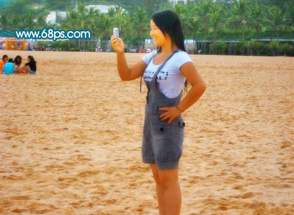 外景照片,PS调色调出流行色效果的外景照片