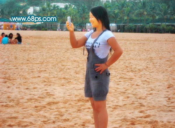 外景照片,PS调色调出流行色效果的外景照片