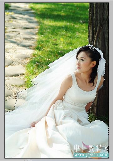 巧用Photoshop钢笔加橡皮擦工具给婚纱照片抠图教程