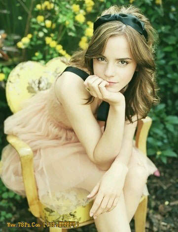 使用Photoshop调色调出柔和的黄绿色外景人物照片