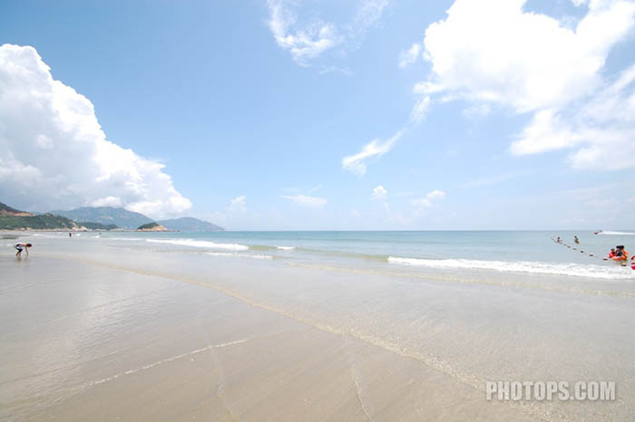 使用Photoshop把海边沙滩照片处理的明亮清晰色彩鲜艳