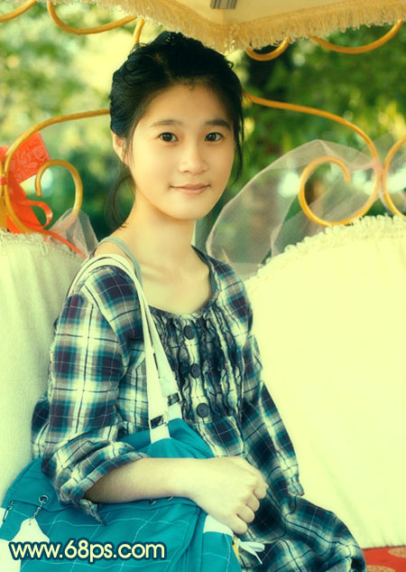 使用PS调色打造暖黄色调效果的外景人物照片教程