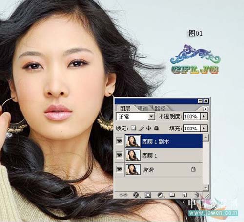 使用Photoshop图层给抠图给美女照片换背景的方法教程