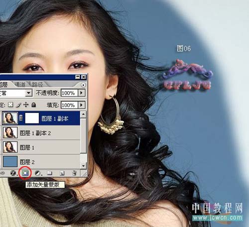 使用Photoshop图层给抠图给美女照片换背景的方法教程