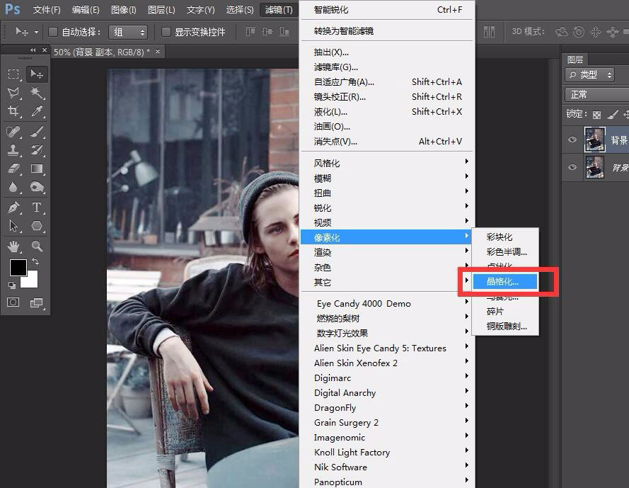 照片部分晶格化怎么做?PS给人物照片添加晶格化效果的技巧