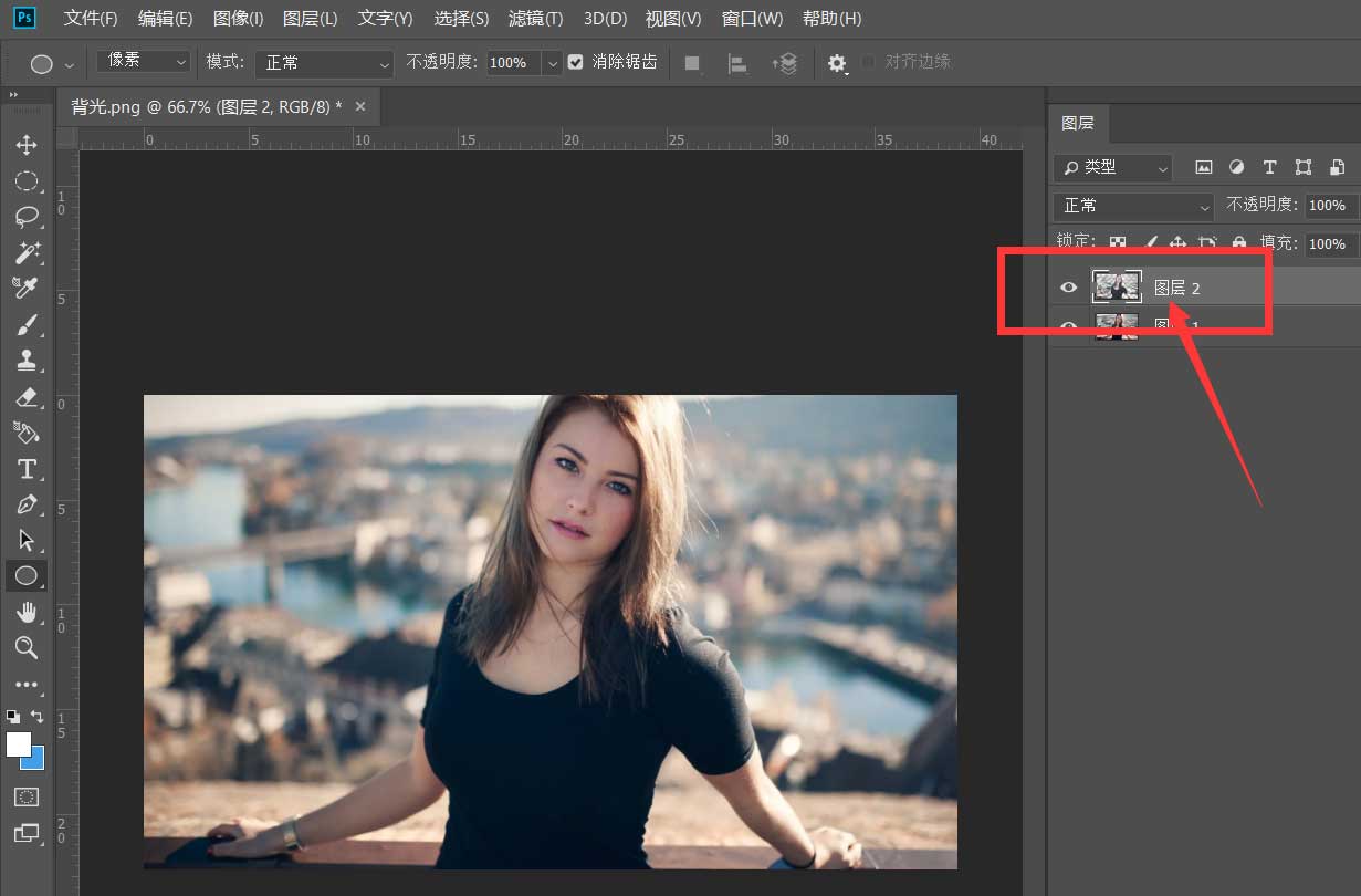 Photoshop调亮背光照片机背光照片修图技巧