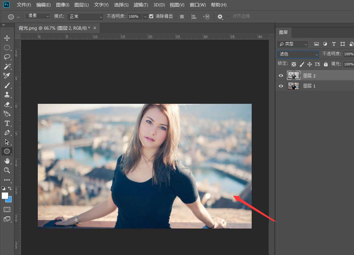 Photoshop调亮背光照片机背光照片修图技巧