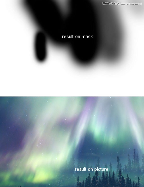 Photoshop绘制绚丽的北极光主题壁纸设计教程