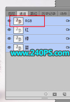 Photoshop使用钢笔和通道抠出兔子教程