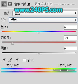 Photoshop调色调出青冷色效果的外景新娘婚纱照片
