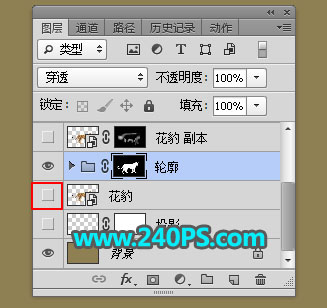 Photoshop制作花豹照片唯美二次曝光效果合成教程